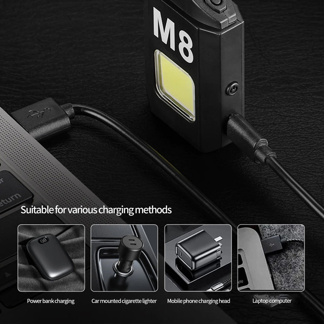 Pocket-sized USB rechargeable mini torch lighter ready for travel