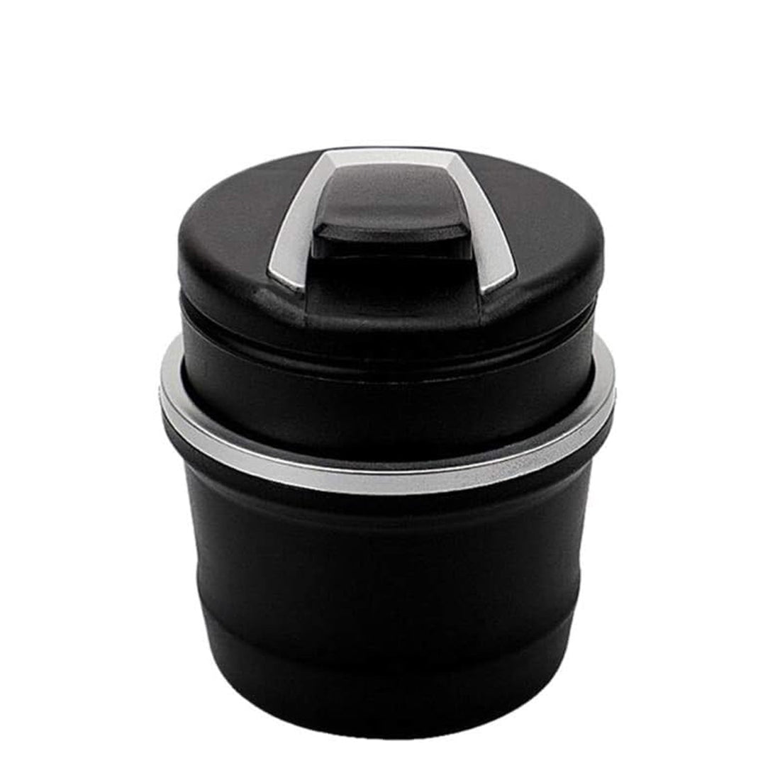 Luxe glow effect of portable car ashtray with lid