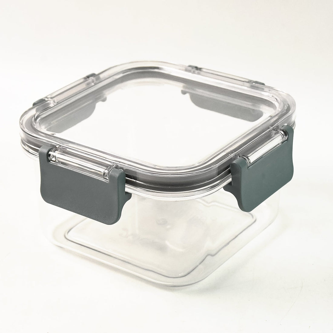 Apex transparent airtight food containers with grey clip locks