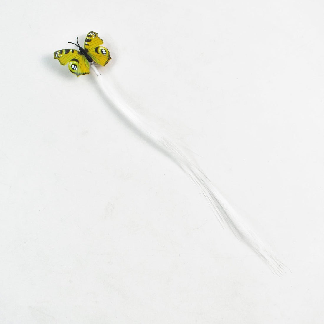 Colorful LED butterfly hair braid clip in vibrant colors