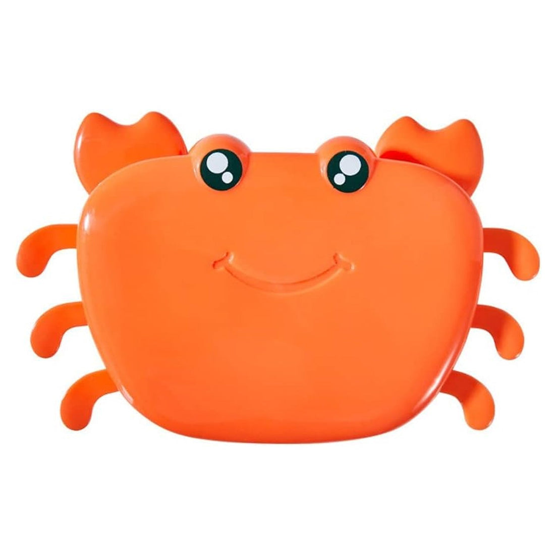 Close-up of the durable silicone material of the crab ice cube maker.