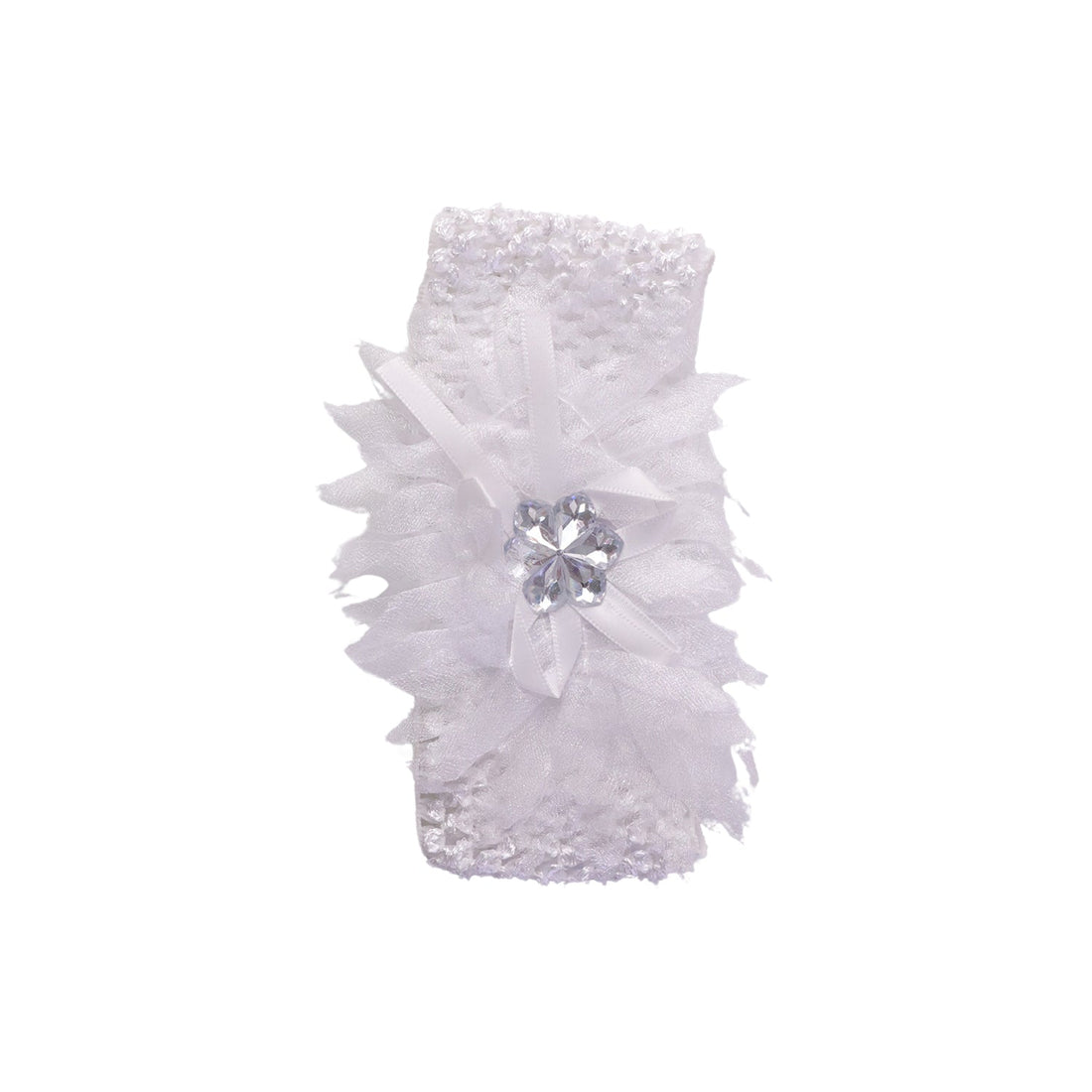 Lightweight elastic baby headband with floral design