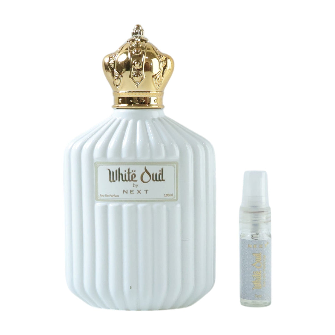 Luxury White Oud perfume packaging design