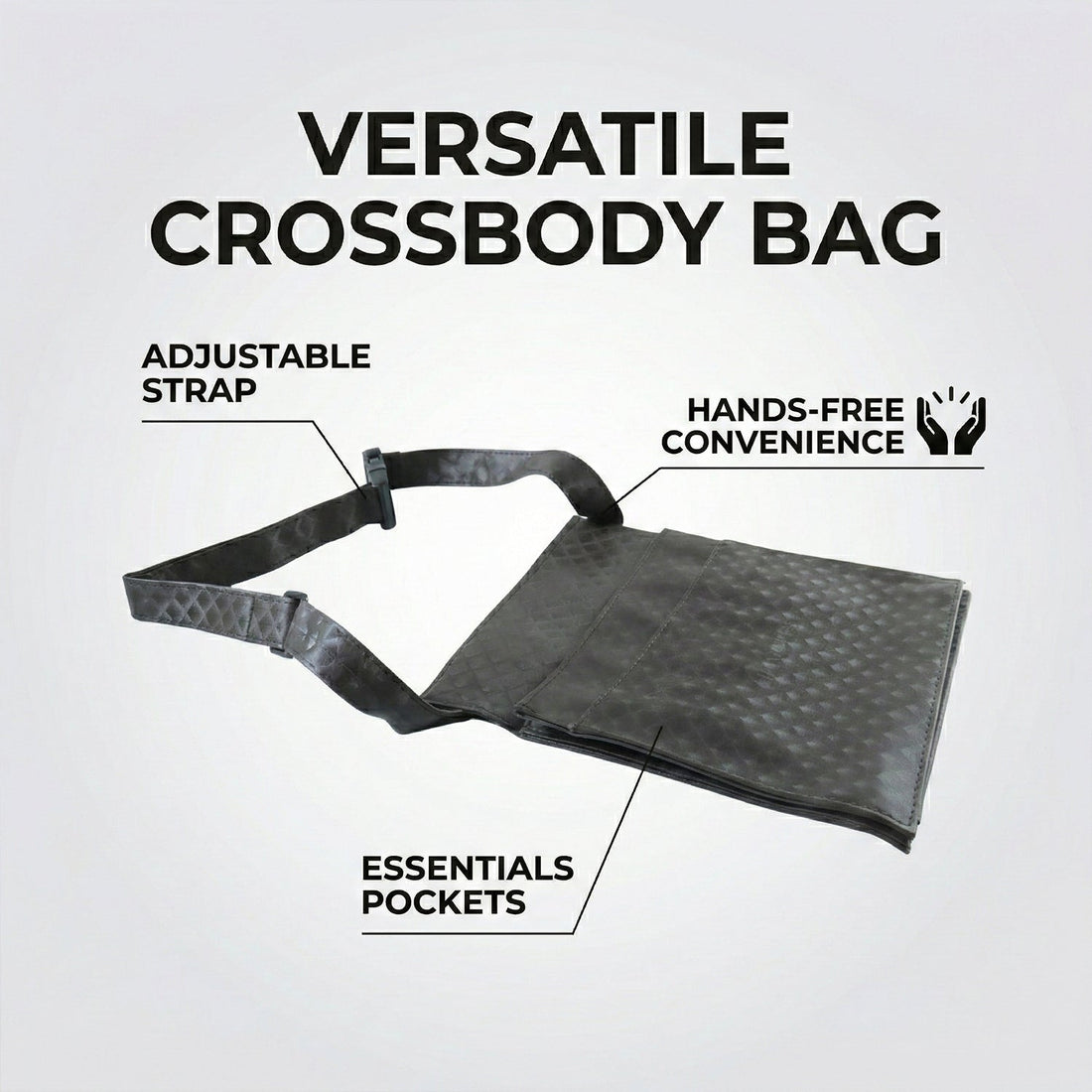 Compact multipurpose sling bag for cash, cards and mobile