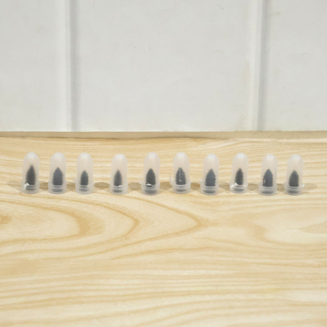 Set of black tire repair nails for vehicles