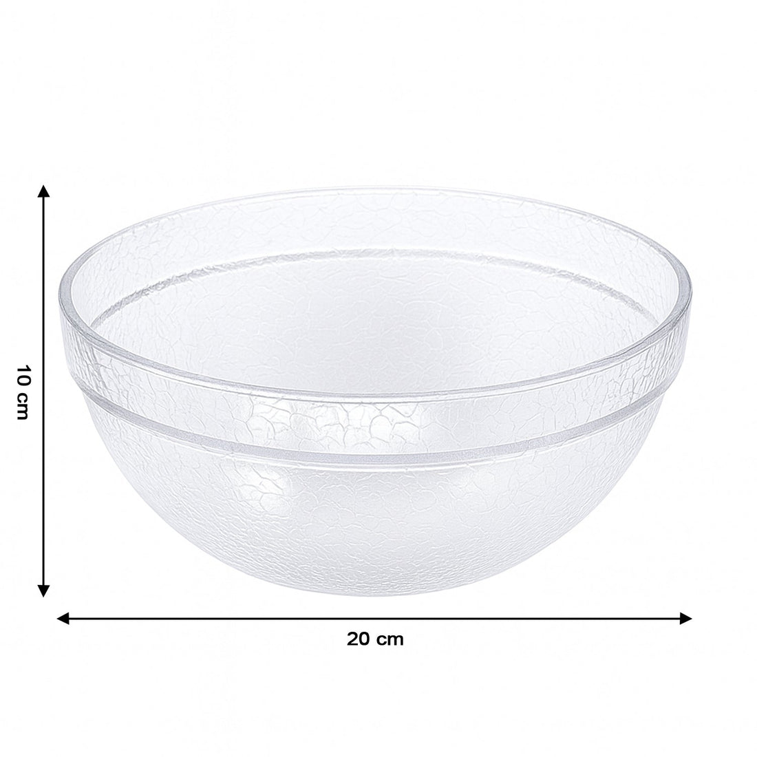 Textured plastic mixing bowl designed for stable idli batter preparation