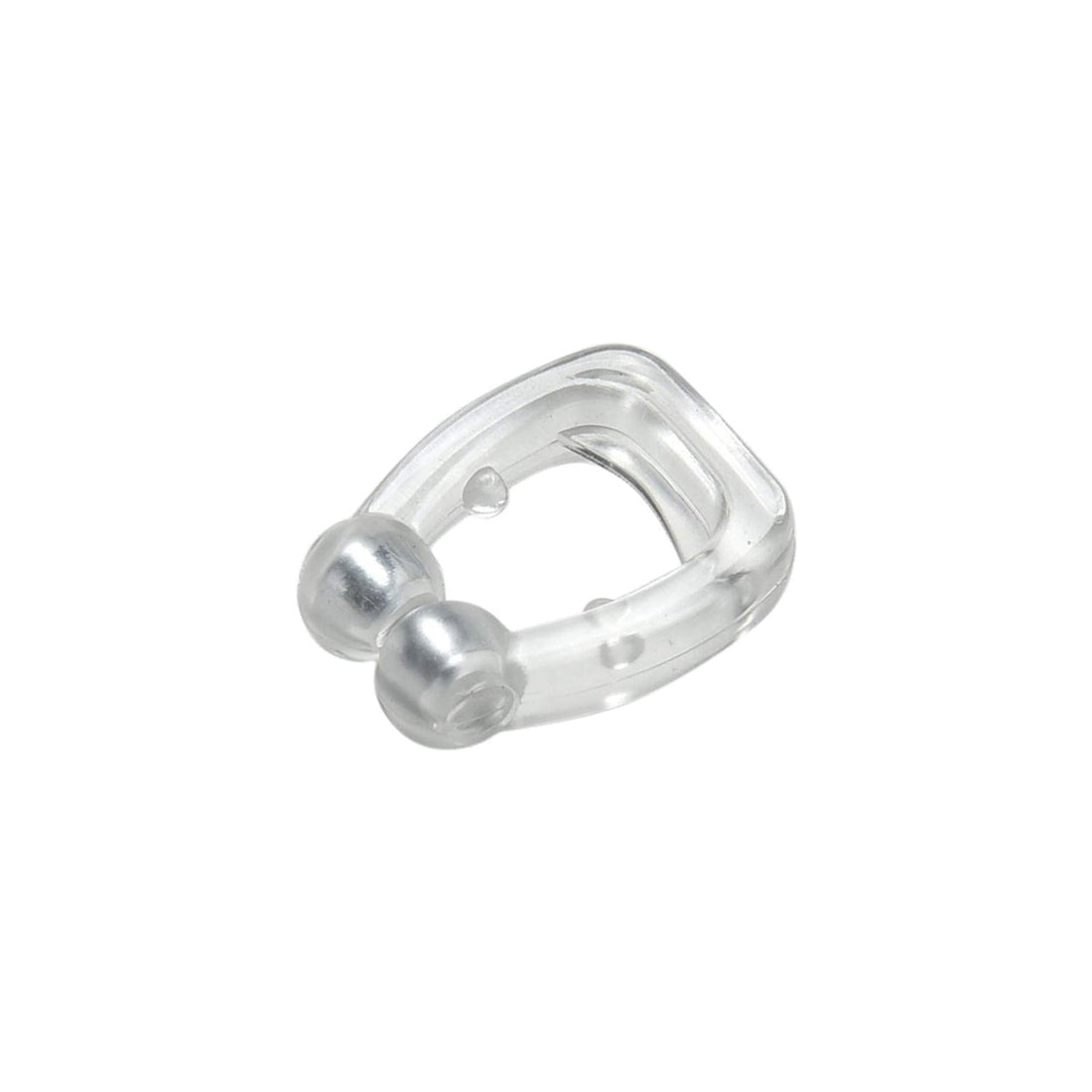 Silicone magnetic nose clip displayed on a smooth surface
