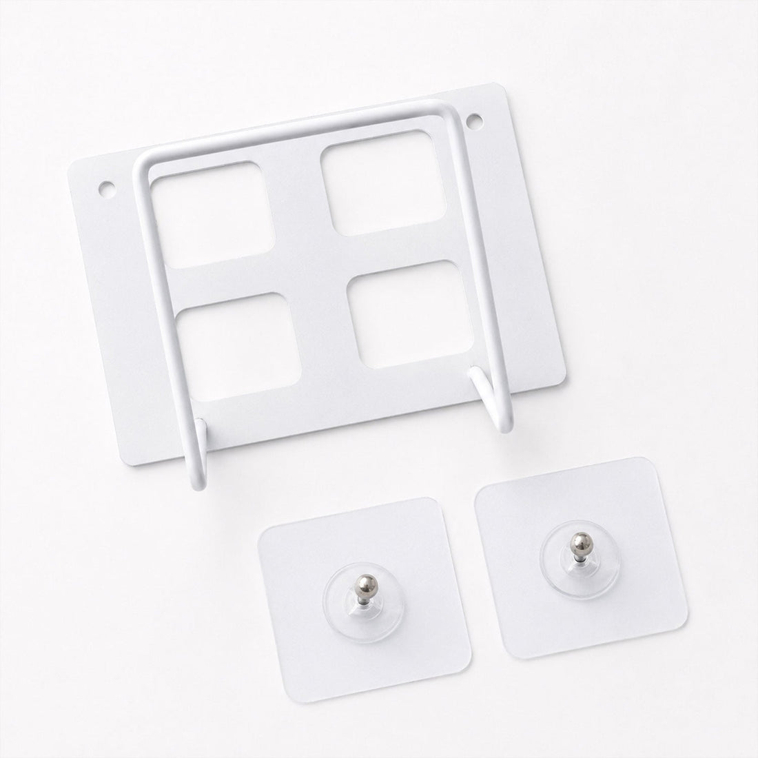 White plastic WiFi router bracket holder with durable build