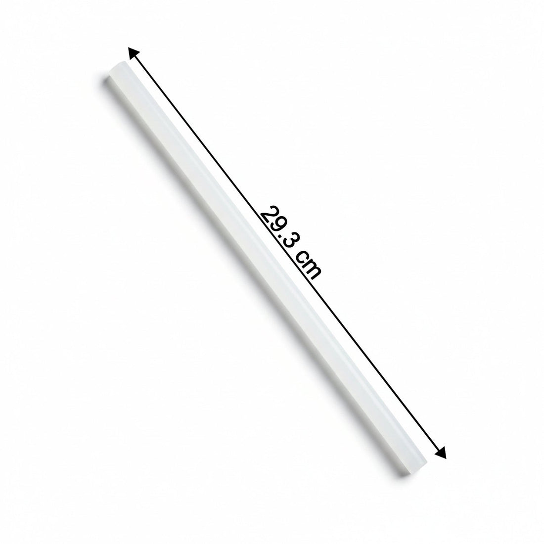 Long clear hot melt glue stick measuring 29 cm for adhesive needs