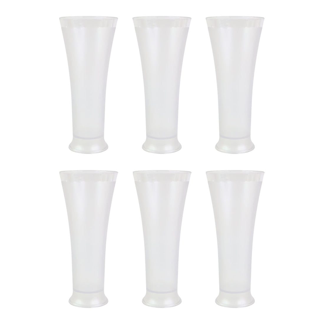 Elegant and sturdy plastic drinkware set with a non-slip matt texture