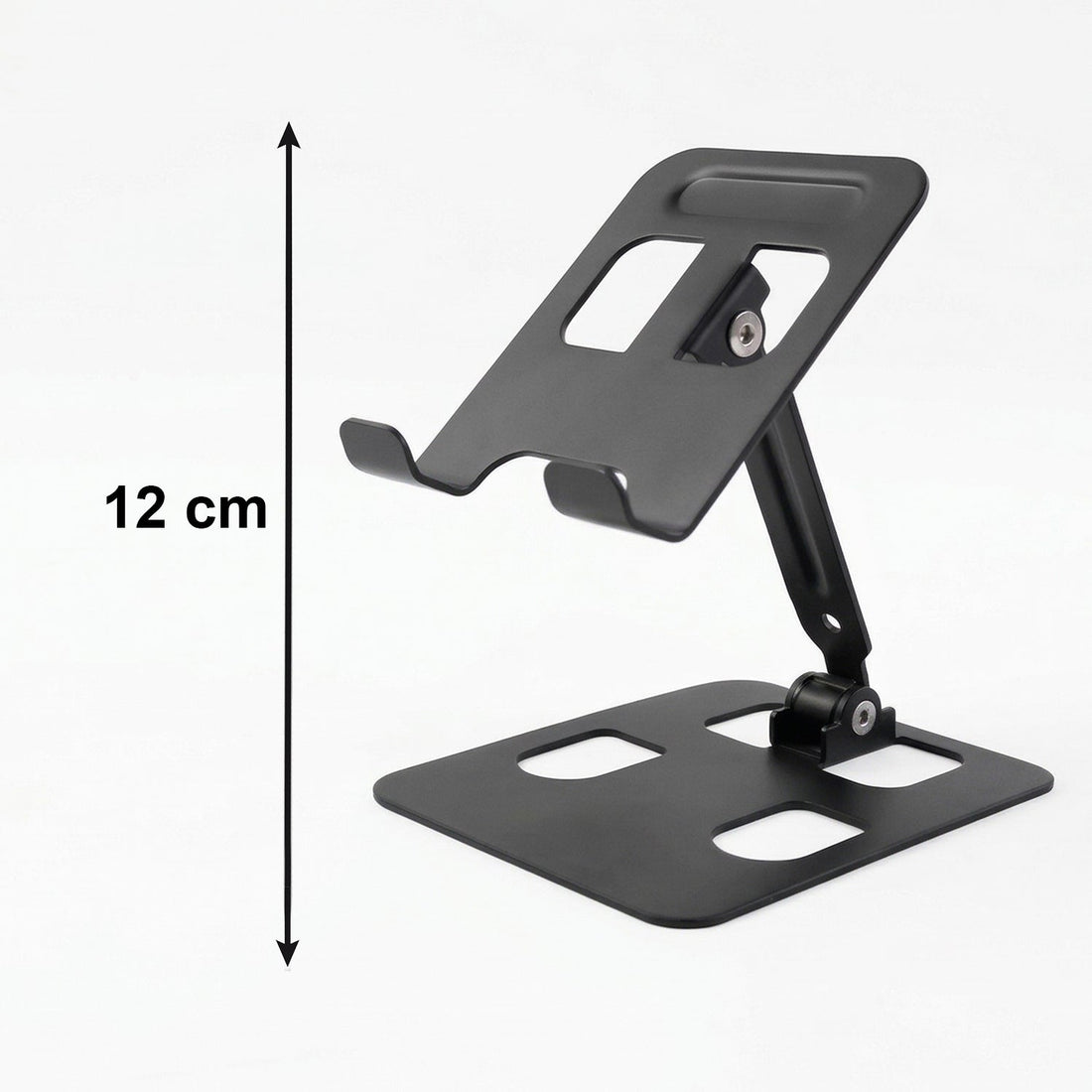 Folded metal mobile stand for portability