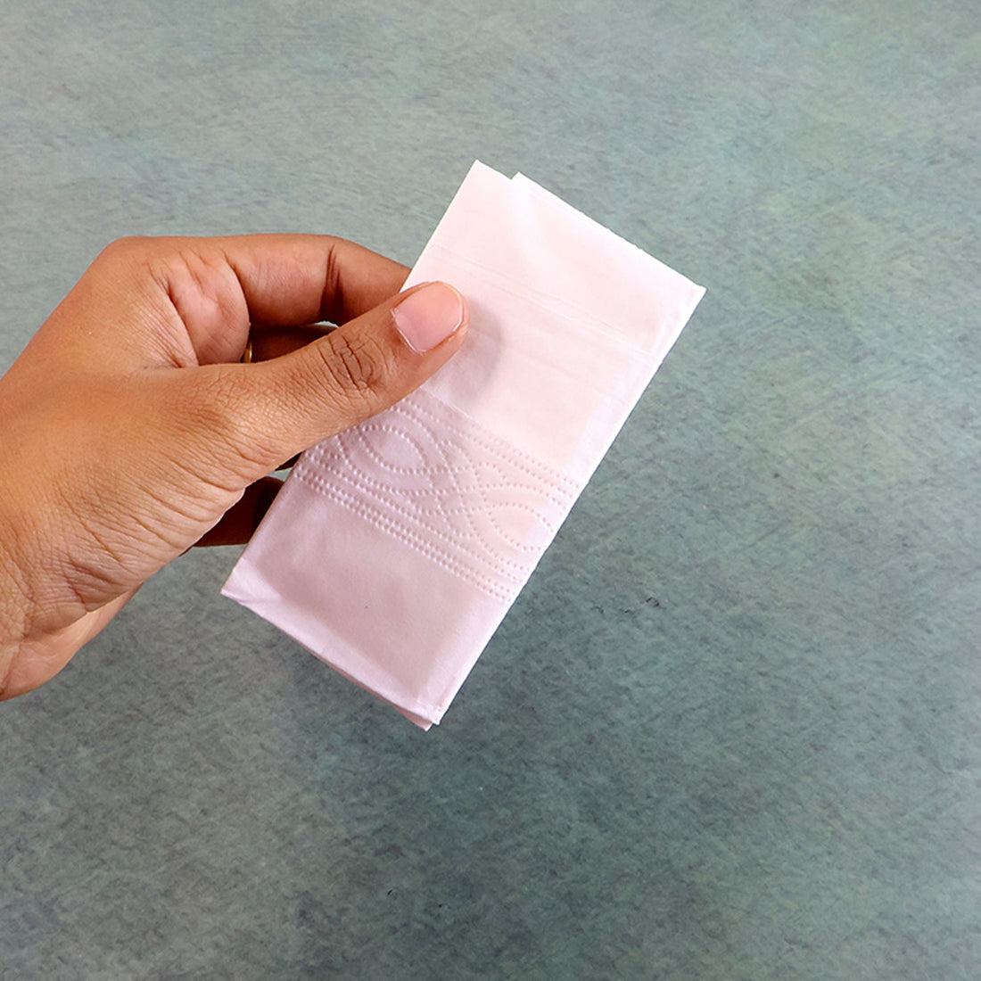 Front view of soft tissue facial pocket pack for daily use
