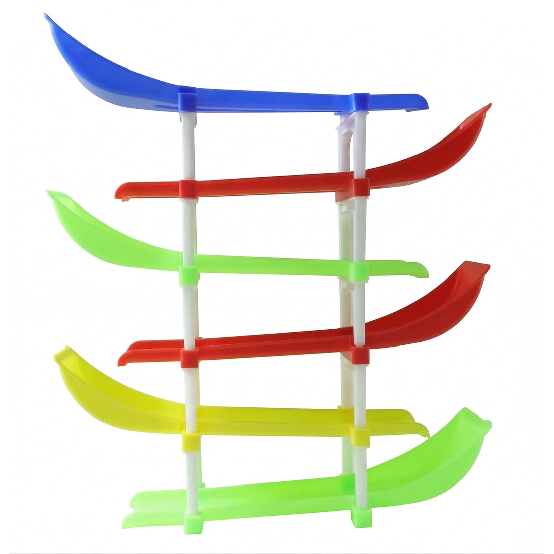 Kids racing car toy set with smooth sliding tracks