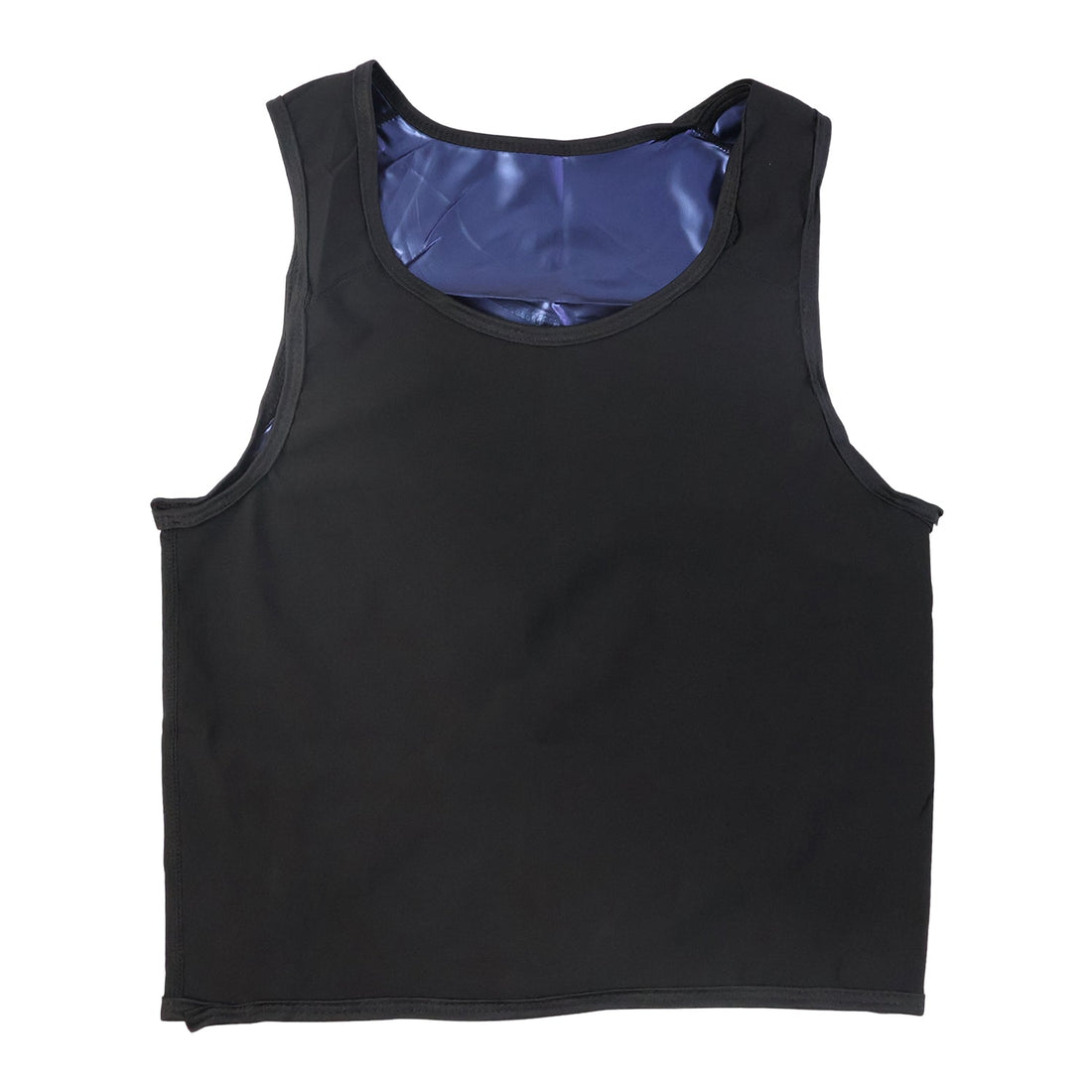 Close-up of neoprene fabric in men's sweat shaper tank top vest
