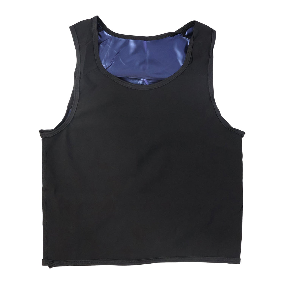 Texture of neoprene fabric on men’s sweat shaper tank top