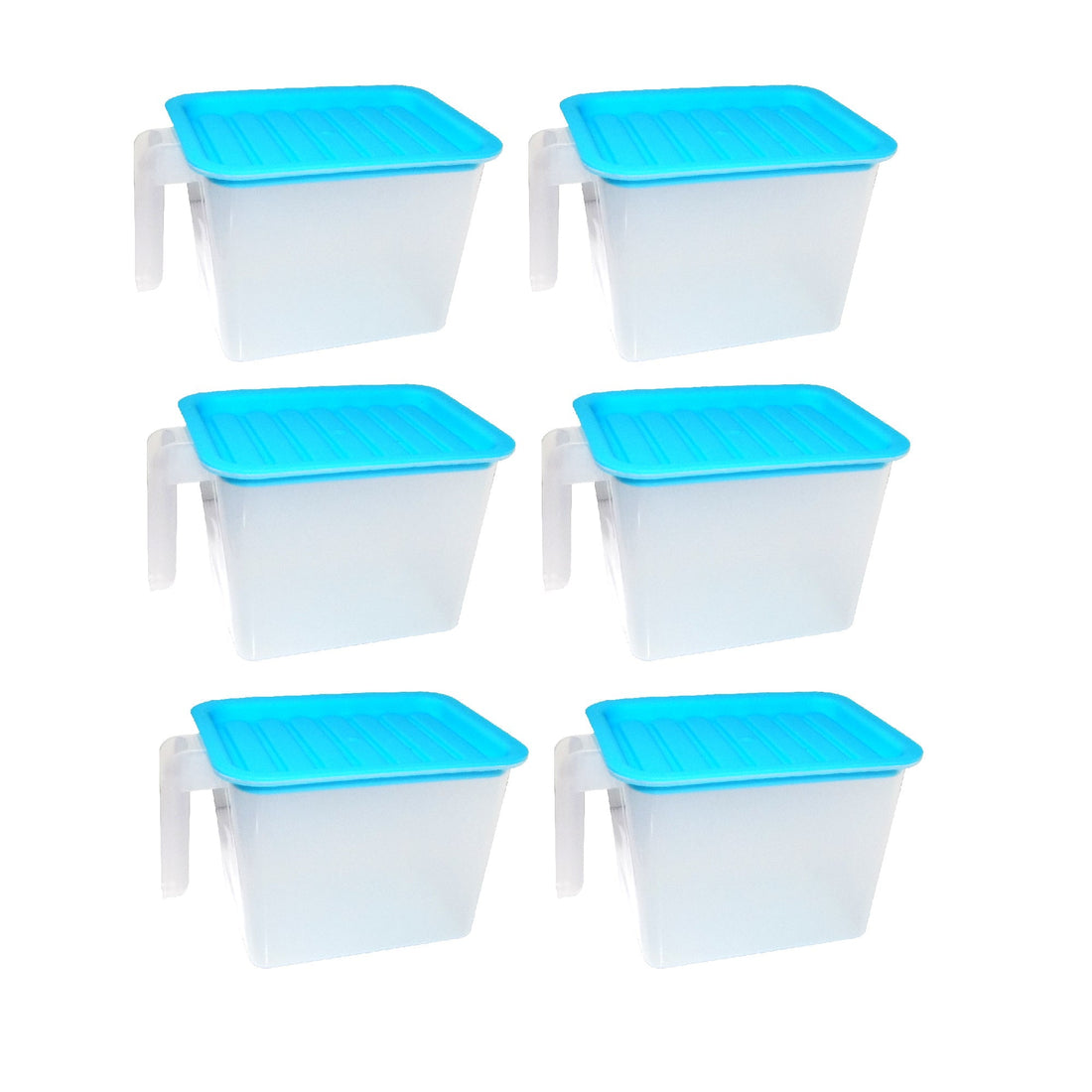 Close-up of a 1000 ml airtight square container for kitchen essentials.