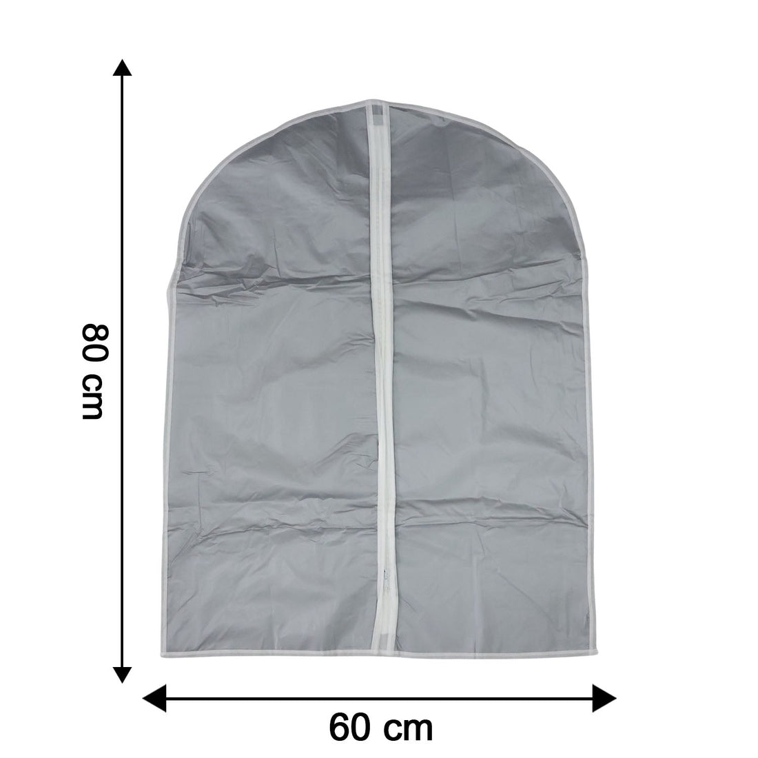 Garment cover displaying 60x80 cm dimensions for clothing protection
