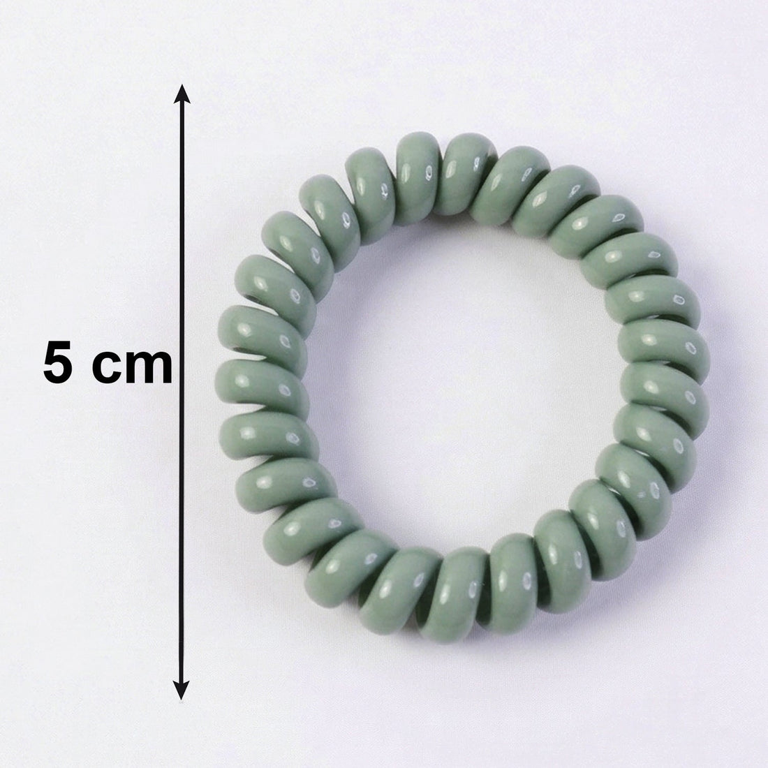 Soft Stretchable Telephone Wire Hair Bands – No Crease & Waterproof