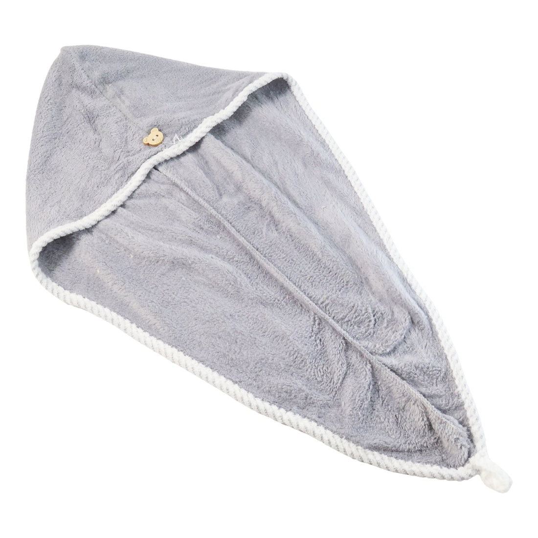 Folded quick-dry hair towel in a vibrant pink color.