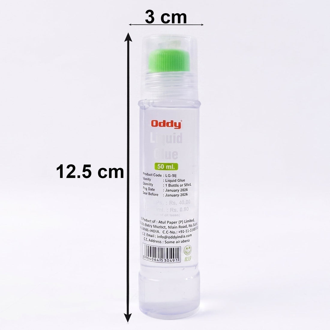 Transparent liquid glue pen for clean application work